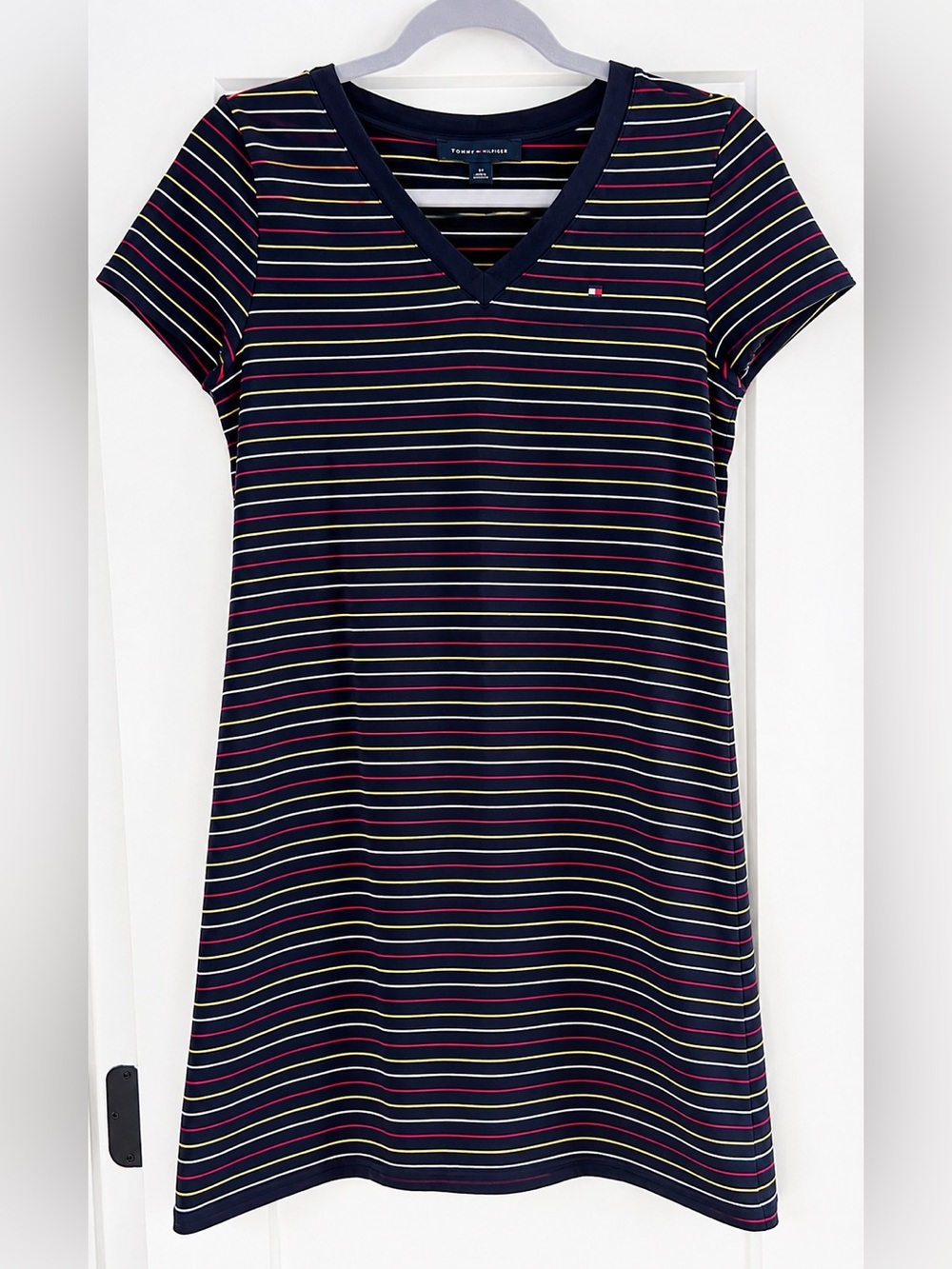 Tommy Hilfiger Navy Striped Crewneck Tee